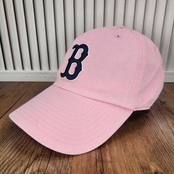 VTG Boston Red Sox Twins Enterprise Strapback Hat Cap Pink Classic MLB Baseball - Picture 1 of 11